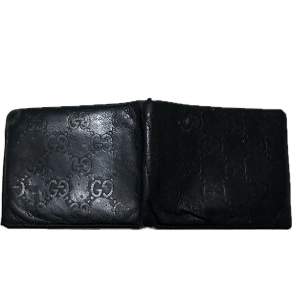 Vintage Black leather Gucci Men’s wallet - Picture 2 of 3